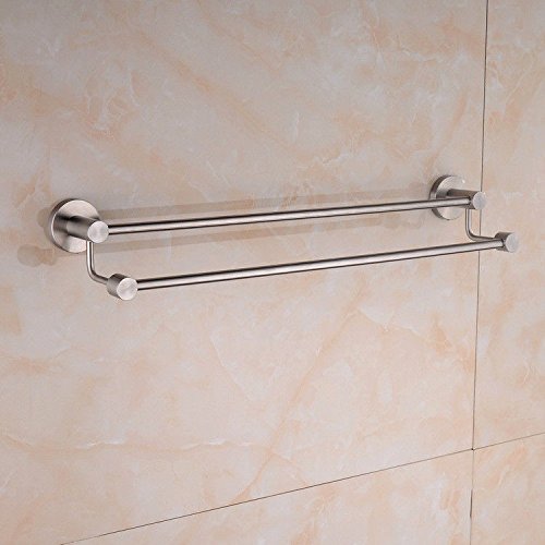 MBYW Portasciugamani Moderno Minimalista Portasciugamani Elegante per Il Bagno di Moda Portasciugamani da Bagno in Acciaio Inox 304 con Doppio portasciugamani  Adatto per Bagno,Cucina, Ufficio