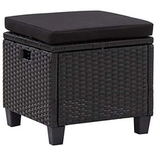 vidaXL Set Divani da Giardino 6 pz con Cuscini Salotto da Esterno Salottino per Patio Arredo da Esterni Arredamento Giardino in Polyrattan Nero