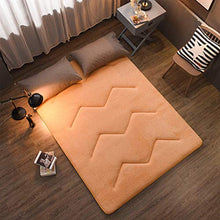 QXTT Materasso Futon Pieghevole Materassi Letto Futon Portatile Tatami Morbido Allevia Il Mal di Schiena Materasso per Residenza Studentesca Casa,Yellow-100 * 200cm