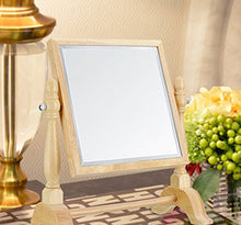 BD.Y Specchio Quadrato in Legno di Alta qualità, Specchio per Il Trucco Desktop su Due Lati/Specchio per medicazione/Specchio cosmetico