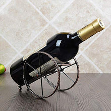 JFFFFWI Portabottiglie da Vino Portabottiglie da Esposizione Retro in Ferro Art, 3 Tipi di Stili (Dimensioni: 19 * 10 * 12cm)