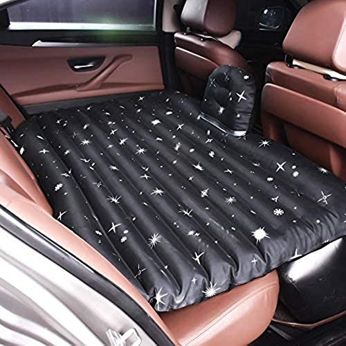 HongLianRiven Lettino da Viaggio Auto Gonfiabile Letto Auto Gonfiabile Letto Cuscino di Viaggio Bed Car Cuscino d'Aria Letto 5-14 (Color : Black)