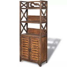 Luckyfu Armadietto Bagno Albuquerque in Legno Marrone 46x24x117,5cm Materiale: Legno di paulonia + Truciolato Armadietti e stipi.cassapanca Legno cassapanca Contenitore