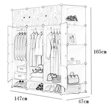semplicità 3-Guardaroba Locker Scarpe-Bit Archivi Rimovibili di Plastica 12-Porta 3-Gitter Angolo Scaffali Abbigliamento Home Camera 147X47X165CM MXJ61