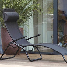 Sdraio Samba Fiam Art. 045TXNE telaio in alluminio texilene colore NERO