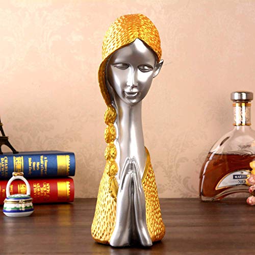 HUANSUN Personaggi Artigianato di Bellezza Decorazioni per la casa Creative Soggiorno armadietto del Vino Arredamento retrò Mobile TV, 11x11x36cm