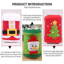 Cabilock 4 Pezzi di Birra di Natale Lattina di Raffreddamento Maniche Morbide Isolate Riutilizzabili Drink Coolies Decorazioni per Feste di Natale Forniture con Motivo Pupazzo di Neve