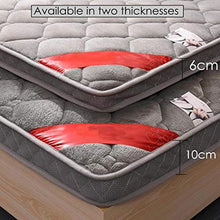 YOLL Materasso Tatami Giapponese Ispessimento Materasso Futon Pieghevole in Peluche, Materassi Letto futon Soggiorno Tappetino Universale Quattro Stagioni Pelo Letto Pigro stuoie per Cam
