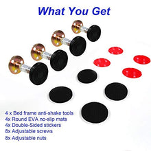 4pcs Bed Frame Anti-Shake Strumenti,Testiera regolabile Bed Frame tappi antishake Fixer, con 8 dadi esagonali no più Wobble…