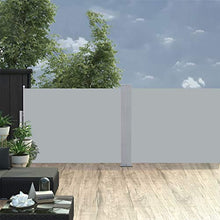 Tidyard Tenda da Sole Laterale Retrattile, Tenda da Giardino,Tenda da Esterno, 120x1000 cm Antracite