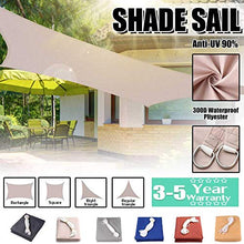 Jonist Tenda da Sole Vela Tenda da Sole Impermeabile 100% Poliestere [PES] Tenda da Sole Protezione da Giardino Patio Tenda da Piscina Tenda a Vela Tenda da Sole 15 Dimensioni (Colore: Cachi, Dimen