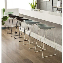 Sgabelli da cucina, Ferro Bar Stool, PP plastica Sgomberato cuscino for Bistro Patio Caffè Ristorante Sala da pranzo RoomKitchen 8.12 1yess