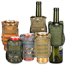 Festnight Gilet tattico di Birra Militare Molle Mini Bottiglia di Bevande in Miniatura può Raffreddare Holder Sleeve