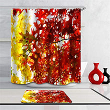 LIYAN Combinazione Bagno. Immagini Chiare E Colori Vivaci Rendono Il Tuo Bagno Pieno di Vita. Accessori da Bagno. Foglie di Acero Rosse