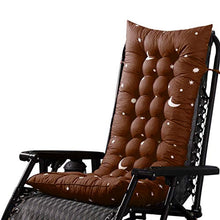 Kinnart - Cuscino per sdraio da giardino di ricambio per sedie a sdraio e sedie a dondolo per esterni, 110 x 40 cm, colore: Caffè