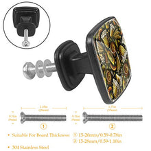 Birra estiva 4 PCS Pomelli per Porta, Pomolo per Mobile, Pomelli per Mobili con Viti, Maniglia per Armadietto, Pomelli per Porta, Pomelli per Cassetti per Porta, Armadio, Cassetto e Credenza