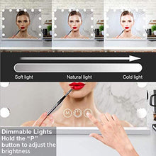 HFFFHA Specchio da Tavolo per Trucco Specchio per Trucco Vanity con Luce LED dimmerabile