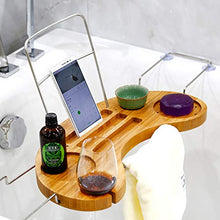 Cremagliera Vassoio Della Vasca Bagno, Cremagliera Bambù Cremagliera Vetro Supporto Supporto Telefono Cellulare Sostegno IPad Tazza Ventosa Antiscorrimento, Vasca Bagno Dell'hotel Famiglia, 45-95x16x2