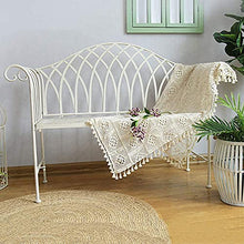 GaoF Panchina da Giardino Park Terrace Panchine per Il Tempo Libero da Esterno, Panchina Princess a 2 posti con Schienale e braccioli, Panchina da Giardino in ghisa Resistente alle intemperie e alla