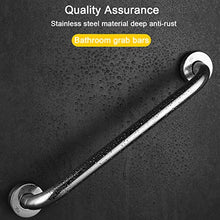 2pcs Maniglione da Bagno in Acciaio Inox, Barra di Sostegno per Bagno in Acciaio Inox,Maniglia da Parete per Vasca,Corrimano Antiscivolo di Sostegno per Anziani, Disabili, 30 cm