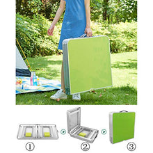 Ldfzq Tavolo da Pranzo E Tavolo Pieghevole E Sedia, Tavolo da Picnic Portatile con Foro per Ombrellone, Tavolo da Studio Regolabile, Balcone da Giardino da Campeggio