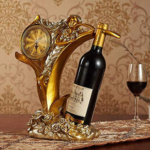 ZLJ Creativo Europeo casa Bellezza Orologio Decorazione cremagliera del Vino armadietto del Vino Ornamenti Decorativi Artigianali in Resina di Alta qualità