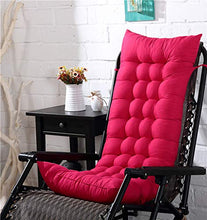 AGDLLYD Cuscino Imbottito per Sedia a Sdraio Poltrona Sdraio Relax Sedia Prendisole Panca Sedia da Giardino Balcone 125x48x8cm (Arancia)