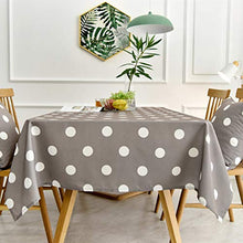 WSJIABIN Tovaglia Decorativa per la casa Tovaglia nordica Semplice Moderna Tessuto in Cotone Lino Piccoli Punti freschi Impermeabile tovaglia da tè tovaglia Grigia
