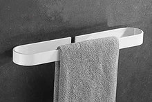 YunNasi Portasciugamani senza foratura per WC e bagno, 30 cm/40 cm/50 cm (40 cm, bianco)