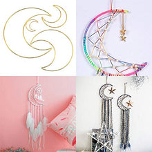 4Pcs Gold Dream Catcher Anelli Metal Hoops Anello Macrame per La Decorazione Della Corona di Nozze Ciondolo in Materiale Fatto a Mano