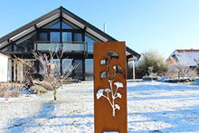 Götterfunken GmbH Cortenstele Seraphin | Gingko 1480 x 450 mm