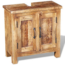 Luckyfu Questo Armadietto da Bagno Vanity con Specchio Legno Massello di Mango.Il Set Sono Sia Elegante Che Pratico.mobili da Bagno Set mobili da Bagno