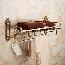 SWNN Bathroom Shelves Portasciugamani Antico Scaffale Portasciugamani Vintage Imitazione Rame in Stile Europeo