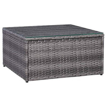 vidaXL Set Divani da Giardino 5pz con Cuscini Funzionale Impermeabile Facile da Pulire Modulare Resistente Rustico Sofà Divanetti in Polyrattan Grigio