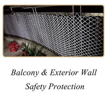 Rete Protettiva,Rete a Fune Rete Di Balcone Giardino Storage Luggage Cargo Corda Net Nylon Net Gattier,per Ringhiera Scale Proteggere Recinzioni Piante Recinto Trellis Party Foto Appeso,3" 5/16"