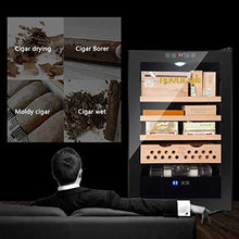 Armadio per Sigari Elettronico Sigaro Nudo in Legno di Cedro Umidificatore per Sigari A Temperatura E umidità Costanti La Struttura in Legno A Quattro Strati di Grande capacità può Contenere 400