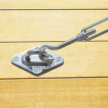 Tiberham Tenda Parasole Hardware Kit, rettangolo/Quadrato Parasole, Installazione per Patio Lawn Garden, Heavy Duty Anti-ruggine (44 Pezzi)
