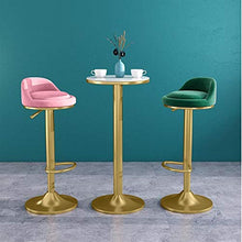 M-YN Sgabelli da Bar Sgabelli da Bar, Regolabile in Altezza Colazione Bancone sedie di Velluto a 360 ° Girevole da Cucina Sgabello con Chrome poggiapiedi for Isola della Cucina contatore