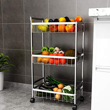 &ripiano di stoccaggio Carrello di stoccaggio di frutta e verdura di scaffale a più strati dello scaffale di verdure dell'acciaio inossidabile dello scaffale 304 della famiglia Scaffale di finitura