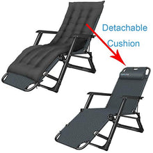 AI LI WEI SHUAIIJUAN Sedia per Il Tempo Libero Domestico Giardino Sdraio Pieghevole Sdraio reclinabile Sedie Zero Gravity Sdraio for Outdoor Patio, Campeggio, Spiaggia, Deck Max.200kg