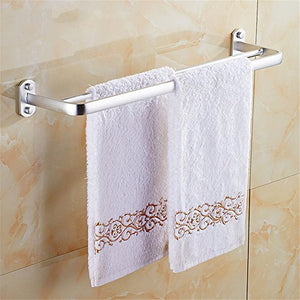 MBYW Portasciugamani Moderno Portasciugamani Elegante per Il Bagno di Moda Spazio di punzonatura in Alluminio Bagno portasciugamani Bagno Rack Pieghevole portasciugamani Hardware Pendente Lungo 60CM