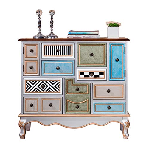 Credenza Governo di immagazzinaggio da posizionare sul pavimento Gabinetto Retro Credenza dell'organizzatore di immagazzinaggio Accent laterale Gabinetto for Soggiorno Camera da letto Corridoio Rustic