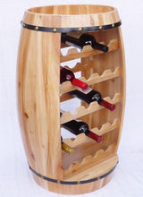 DanDiBo Scaffale-Vini Botte-Vini Botte in Legno Alt.81 cm Nr.0370 Porta-Bottiglie Scaffale verniciatura Naturale