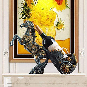 Elegante Semplicità Cavallo Resina Portabottiglie Raffreddatore Del Vino Decorazione Artigianato Fatto a Mano Regalo Casa Europea e Americana Soggiorno Ingresso Studio Camera da Letto Blu Bello Ed El