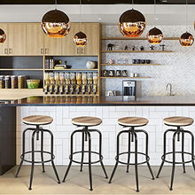 MEUBLE COSY Set di 2 sgabelli da bar regolabili in altezza, girevoli, da bistro, da cucina, da lavoro