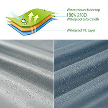Coperture Per Divani Da Giardino A Forma Di L/V, Copertura Protettiva Divano Angolare Copri Esterno Per Mobili Rattan Copridivano Antipolvere Durevole Protezione Solare (215X215X87CM, Grigio)