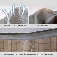 WUZMING Recinzione Copertura Balcone Schermo Privacy Balcone Anti UV con Occhielli HDPE Resistenza allo Strappo per Balcone Giardino Protezione della Privacy, Altezza 80/90/100cm