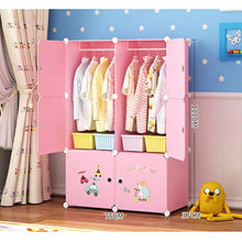 Guardaroba Semplici Bambini Armadio casa Camera da Letto Panno di plastica del Bambino del Tessuto Semplice Bagagli Moderna Hanging Assemblea Armadio XINYALAMP