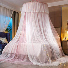 SXFYHXY Rotondo Principessa Baldacchino per Letto Tenda del Baldacchino del Letto - Tenda del Letto della Cupola della Maglia Trasparente a Doppio Strato