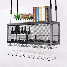 Leifeng Tower Classico Wine Rack Ferro Battuto Manufacturing Hanging Wine Rack Calice di Vino Rack creativi DoubleLayer Ornamenti Rack, Nero (Color : Black)